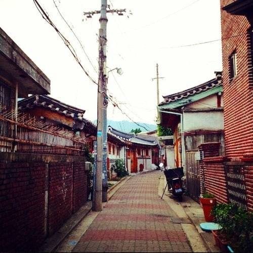 Seoul sidewalks.