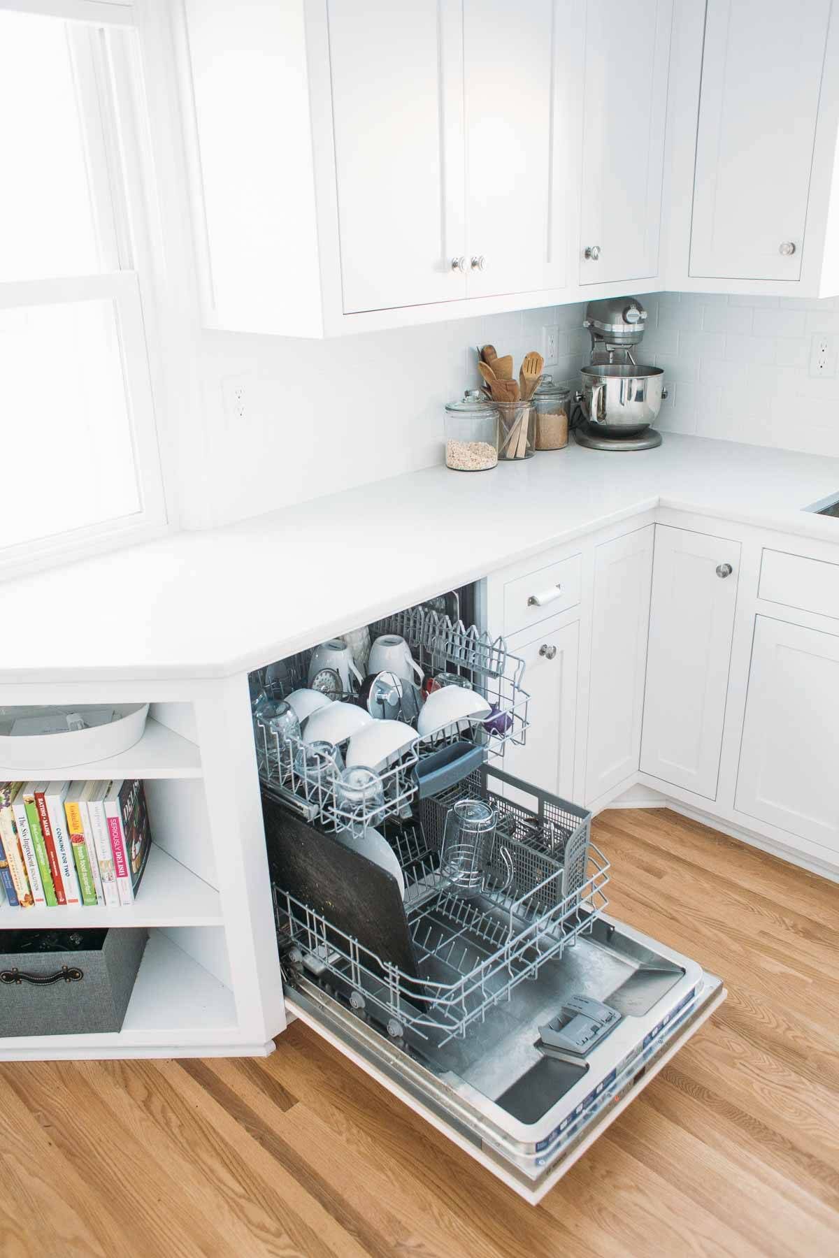 Kitchen dish washer.
